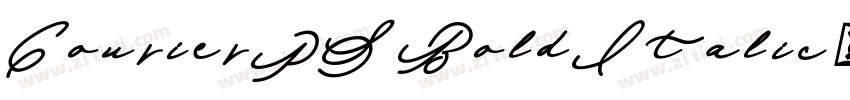 CourierPS BoldItalic字体转换
